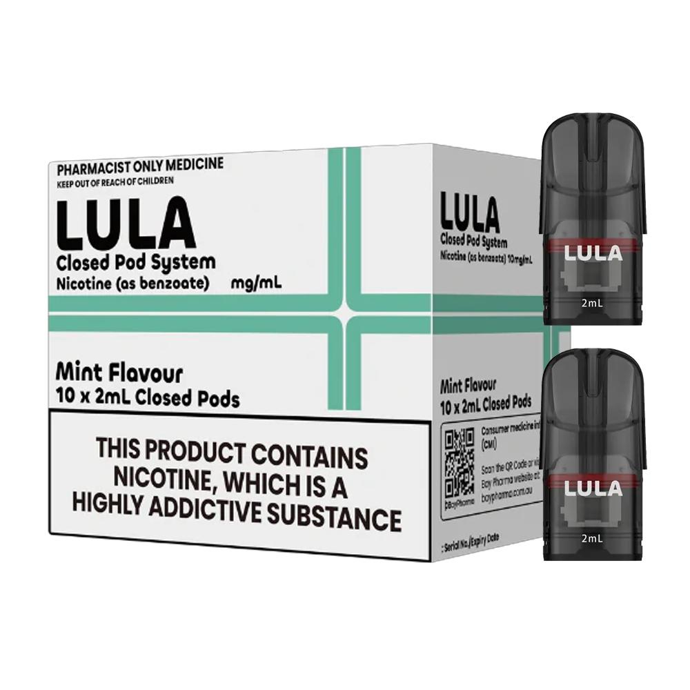 LULA - Mint - 5 Pack Closed Pods (10 x 2ml)