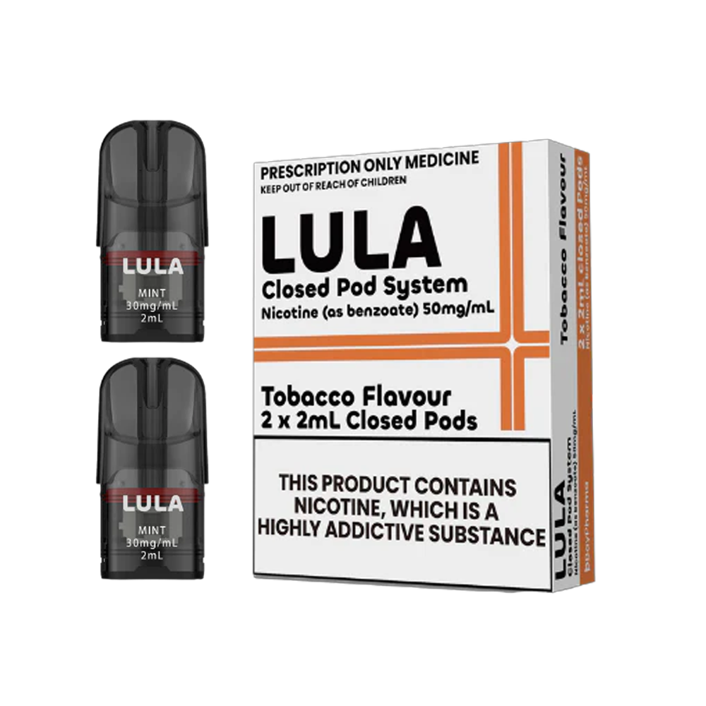 LULA - Tobacco - 1 Pack Closed Pods (2 x 2ml)