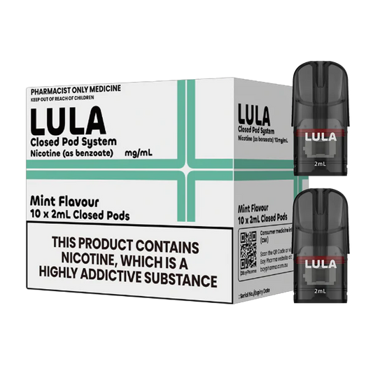 LULA - Mint - 5 Pack Closed Pods (10 x 2ml)