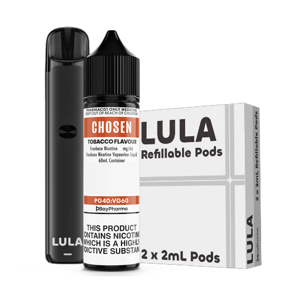 LULA - Starter Kit - Nicotine Freebase (Refillable Pods)