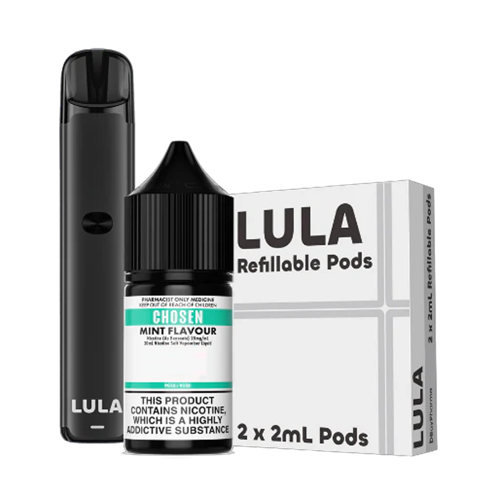 LULA - Starter Kit - Nicotine Salts (Refillable Pods)