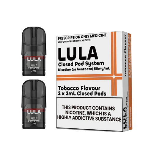 LULA - Tobacco - 1 Pack Closed Pods (2 x 2ml)
