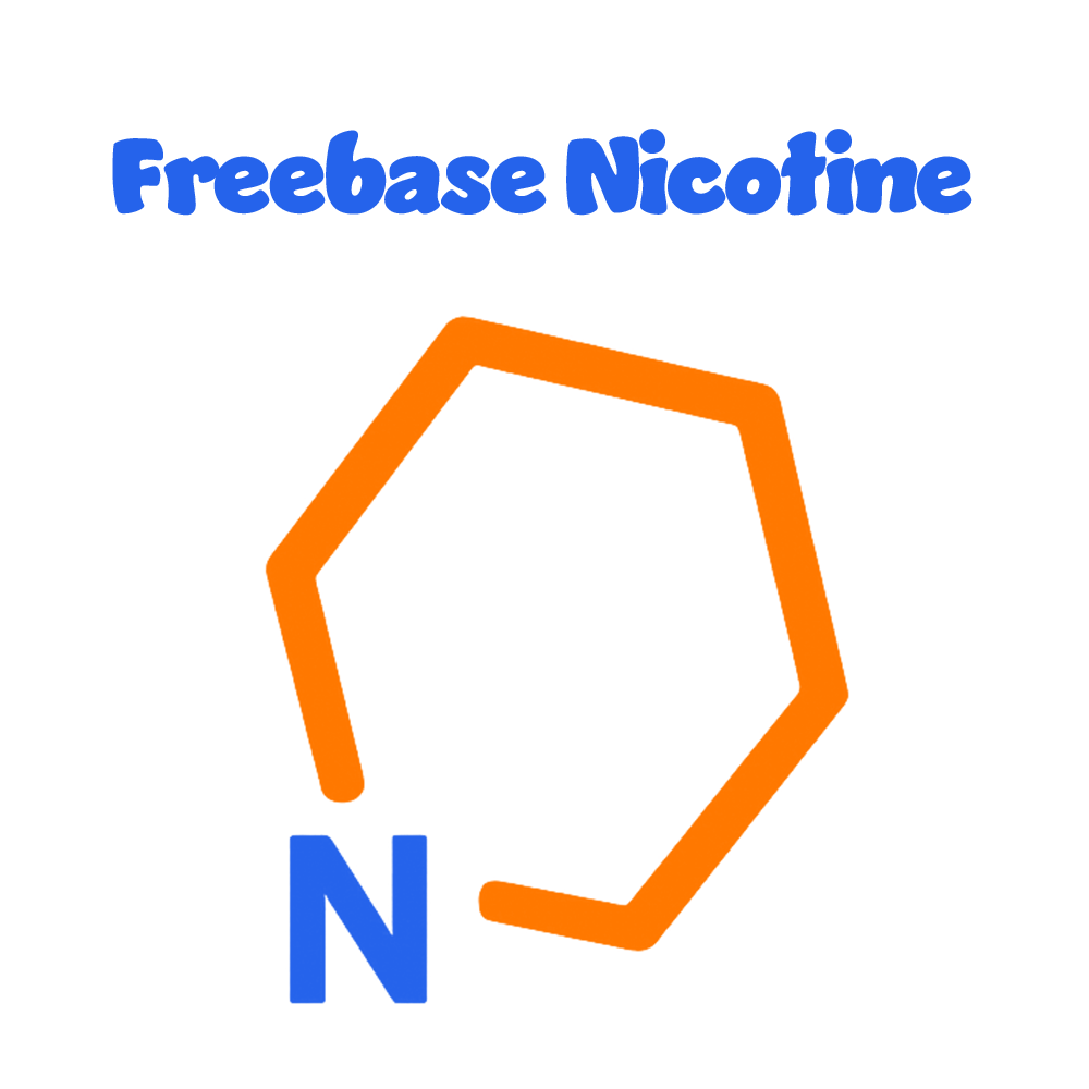 Orange geometric logo with a letter 'N' on a white background for Freebase Nicotine